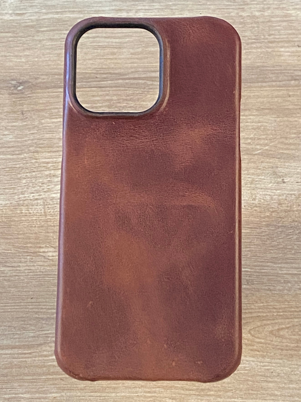 Hakiki Deri iPhone Kılıf Açık Kahve