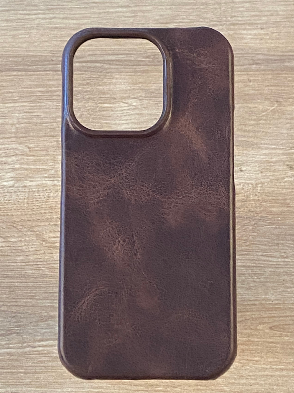 Hakiki Deri iPhone Kılıf Kahverengi