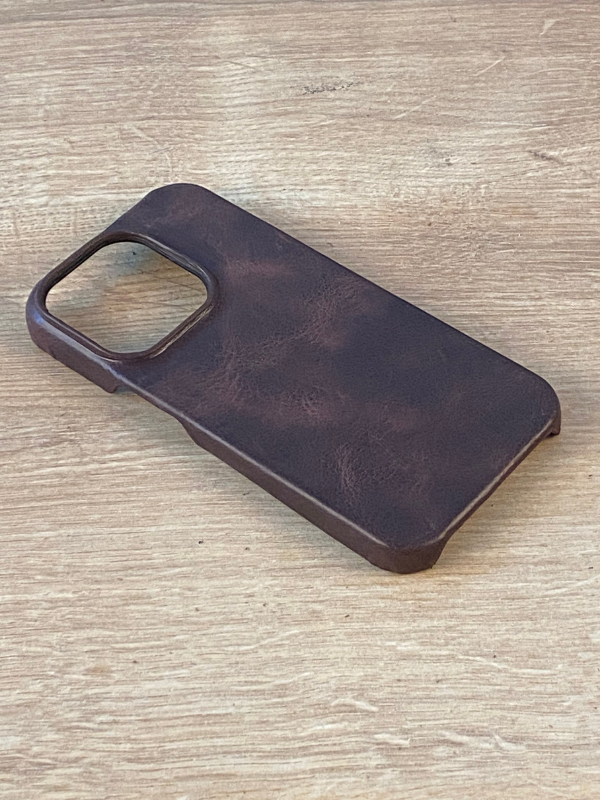 Hakiki Deri iPhone Kılıf Kahverengi