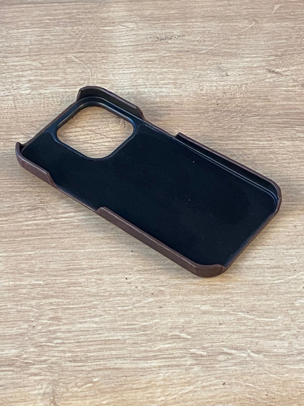 Hakiki Deri iPhone Kılıf Kahverengi