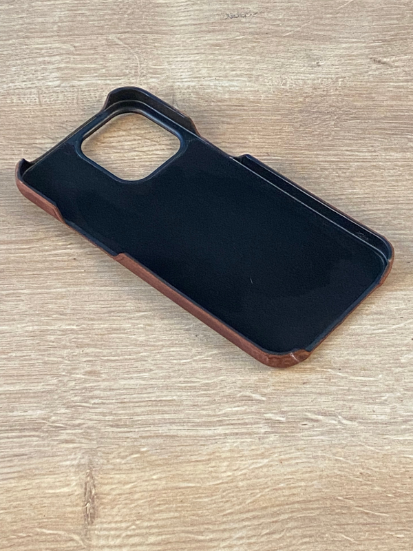 Hakiki Deri iPhone Kılıf Açık Kahve