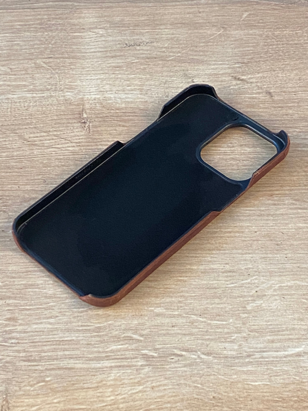 Hakiki Deri iPhone Kılıf Açık Kahve