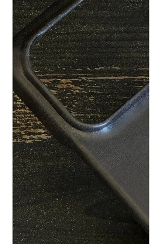 Magsafe Özellikli Hakiki Deri iPhone Kılıf - siyah