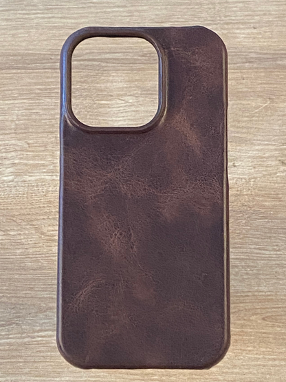 Hakiki Deri iPhone Kılıf Kahverengi