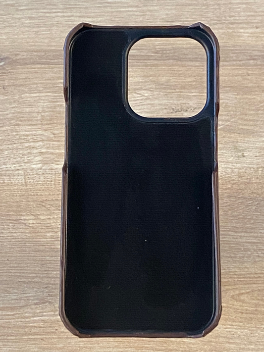 Hakiki Deri iPhone Kılıf Kahverengi