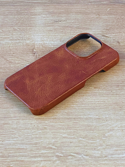 Hakiki Deri iPhone Kılıf Taba
