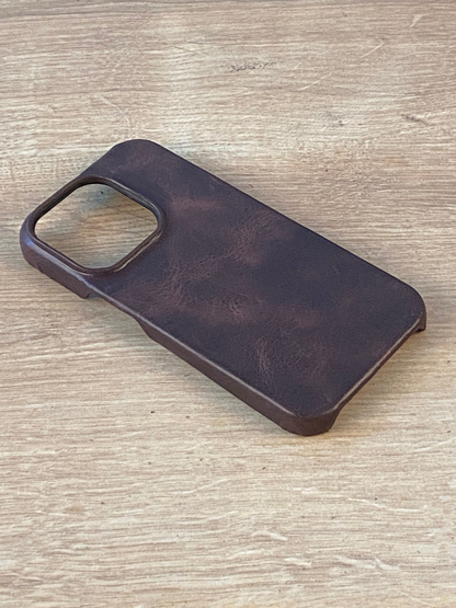 Hakiki Deri iPhone Kılıf Kahverengi