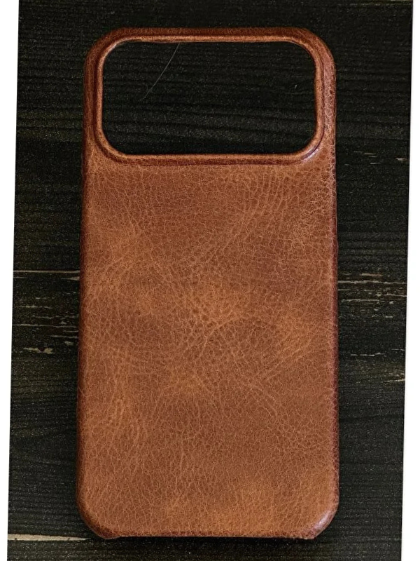 Magsafe Özellikli Hakiki Deri iPhone Kılıf - taba