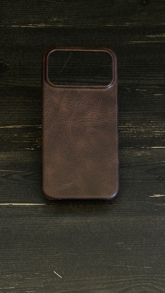 Kahverengi Deri Kılıf Magsafe Özellikli