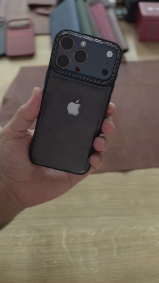 Bluetooth'lu Işıklı iPhone Kılıf Deri Dış Kaplama