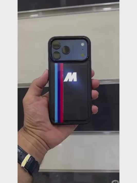 Işıklı Kılıf BMW M Design iphone