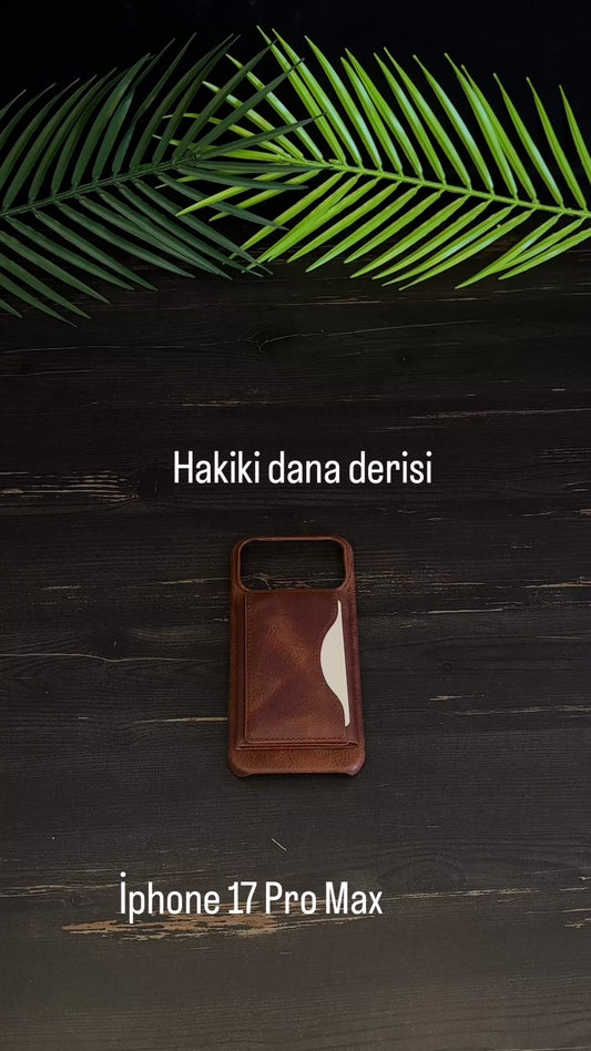 Deri Kılıf Magsafe Özellikli & Cüzdan